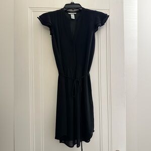 H&M Black Flutter Sleeve Dress - Women’s Size 2